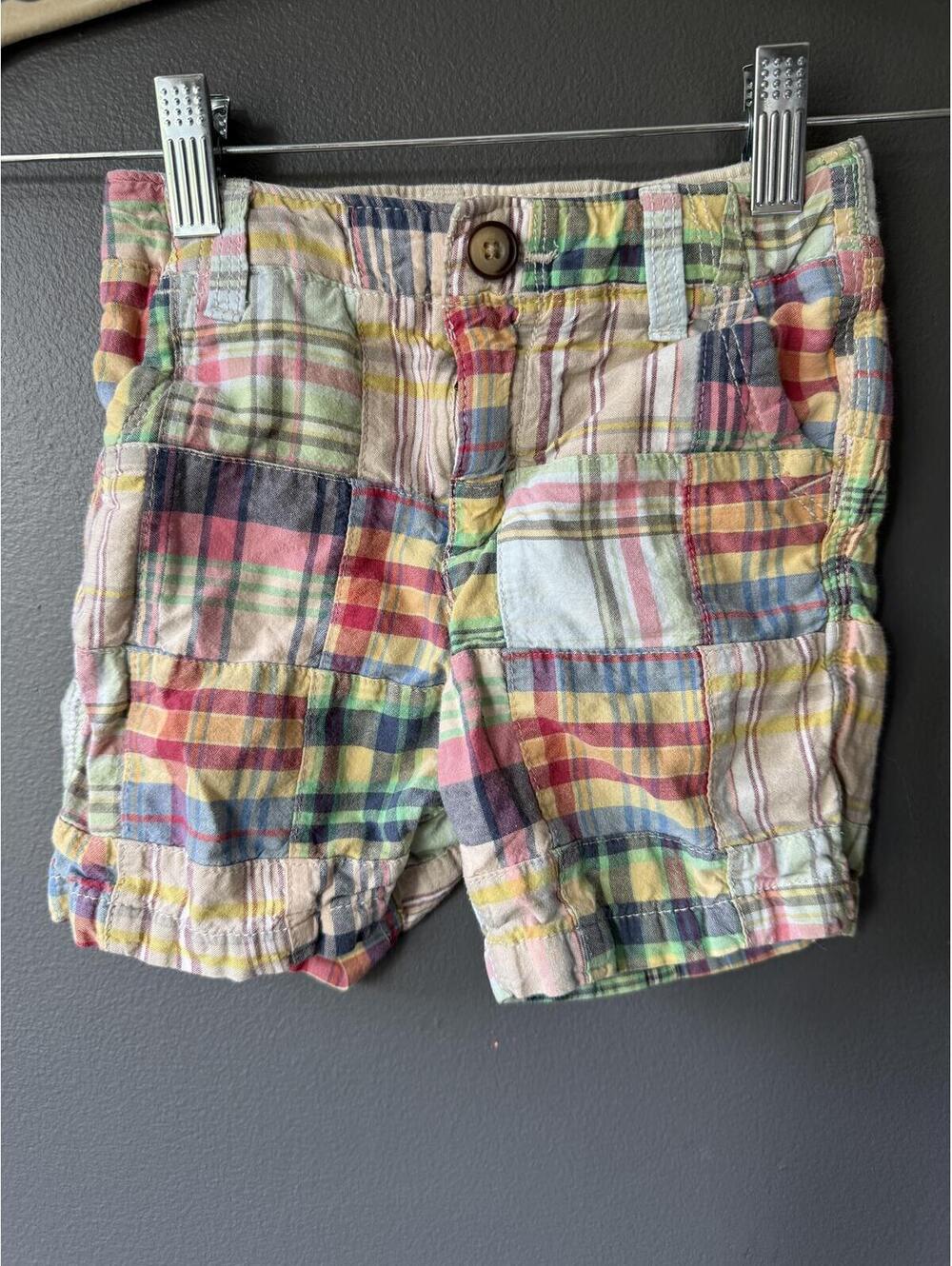 OshKosh B'gosh Toddler 3T Patchwork Plaid Cotton Shorts